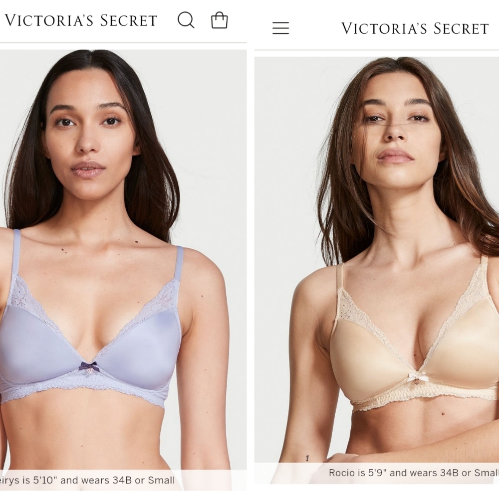 2 💜 NEW smart size bralettes by Victoria Secret.